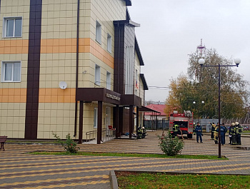 Контрольно-проверочные пожарно-тактические учения 56-й пожарно-спасательной части.