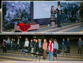 Акция "Свеча памяти" в память о погибших в 1942 году солдат и офицеров 76-й стрелковой дивизии.