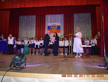 Любовь Воскобоева приняла участие во II открытом городском фестивале патриотической песни «Во Славу России». 
