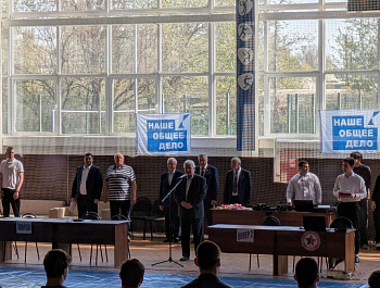 Участие в церемонии открытия турнира по самбо на призы "Наше общее дело".